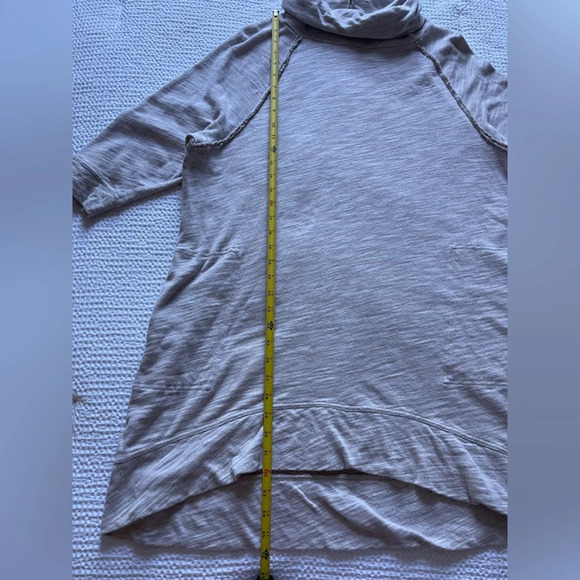 Free People Beach Terri Cacoon Cowl Neck Tunic Dress Vacation Travel Coverup - Picture 3 of 6